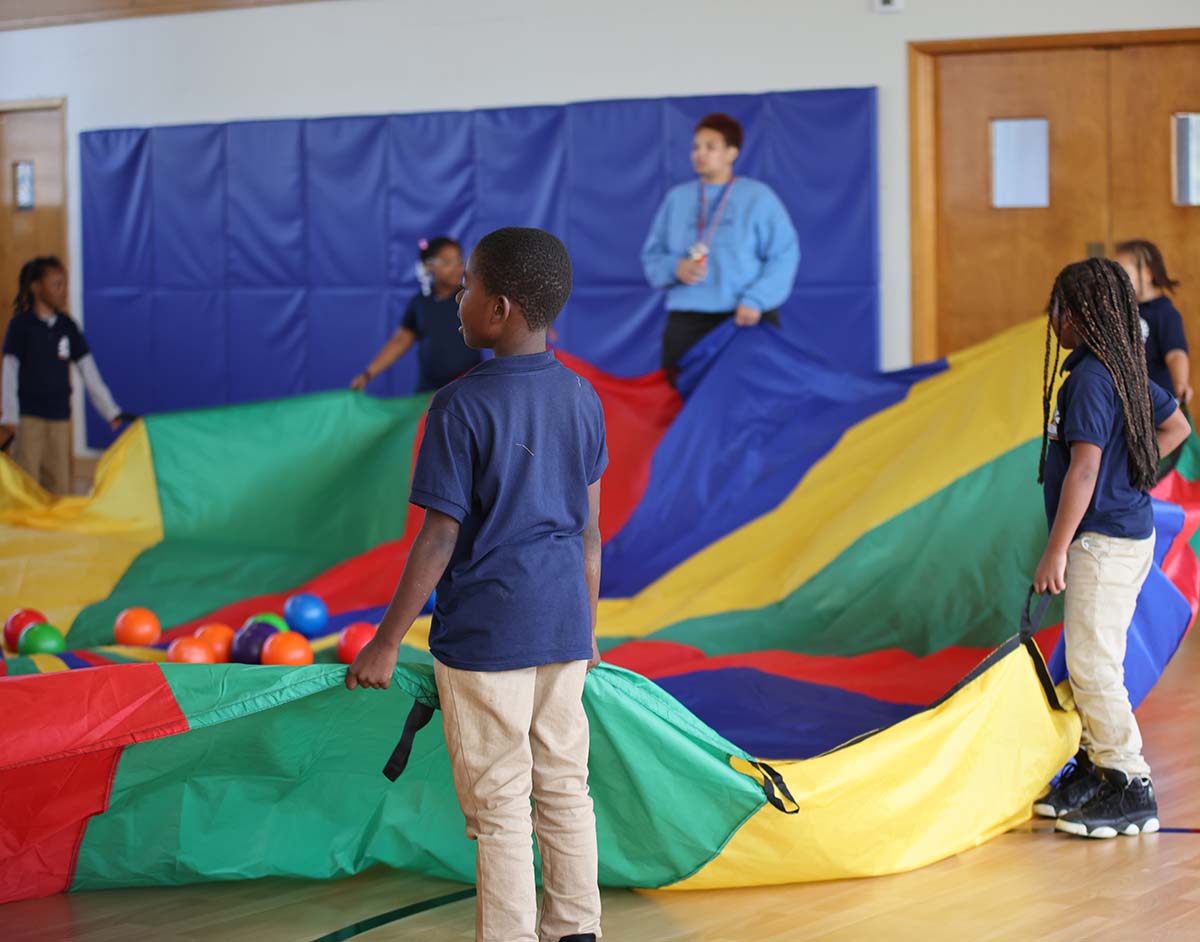Horizon Science Academy Springfield North Students in a science fair.